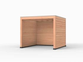 Douglas overkapping, 300 x 300, met achterwand en twee zijwanden, Westwood Elegant - Afbeelding 1